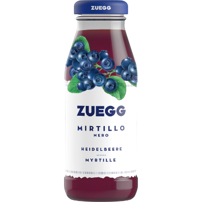 ZUEGG NETTARE FRUIT JUICE BLUEBERRY GLASS 125 ML X6 (4 in a box)