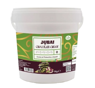 GUSTO ETNA SPREAD DUBAI CHOCOLATE CREAM PISTACHIO & KATAIFI BUCKET 1 KG (6 in a box)