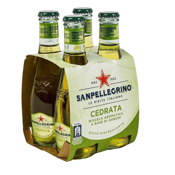 SAN PELLEGRINO CEDRATA GLASS 20 CL X4 (6 in a box)