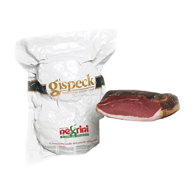 NEGRINI SPECK AFFUMICATO 1/2 £18.42 AL KG (APPROX. 3 KG)