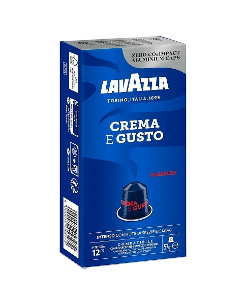 LAVAZZA COFFEE CAPSULES NESPRESSO CREMA E GUSTO CLASSICO X10 57 GR (10 in a box)