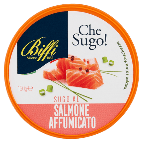 BIFFI FRESH PASTA SAUCE SMOKED SALMON 150 GR (6 in a box)