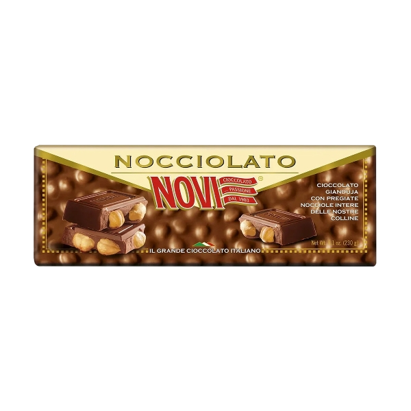 NOVI CHOCOLATE BAR NOCCIOLATO GIANDUIA 130 GR (16 in a box)