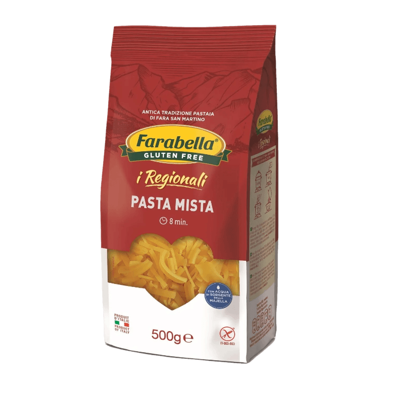 FARABELLA PASTA GLUTEN FREE PASTA MISTA 500 GR (12 IN A BOX)