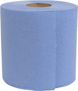 DISPOSABLE BLUE CENTREFEED ROLLS (6 in a box)