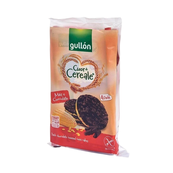 GULLON CUOR DI CEREALE GALLETTE CORN WITH CHOCOLATE 100 GR (10 in a box)