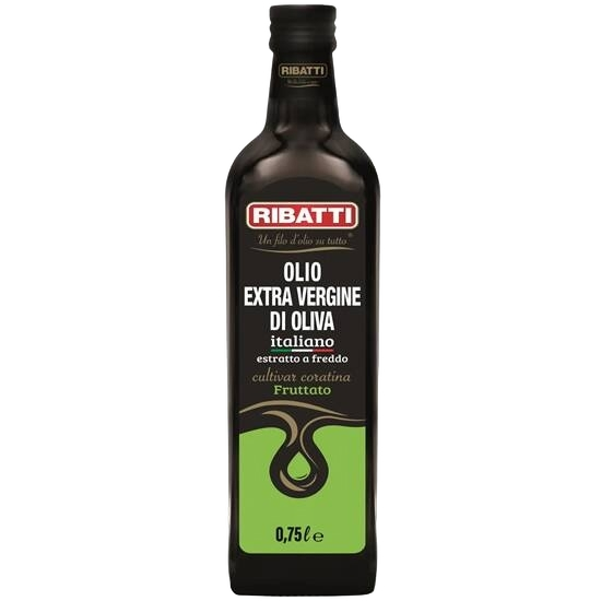 RIBATTI OLIO EXTRA VERGINE D'OLIVA ITALIANO FRUITY 750 ML (6 in a box)