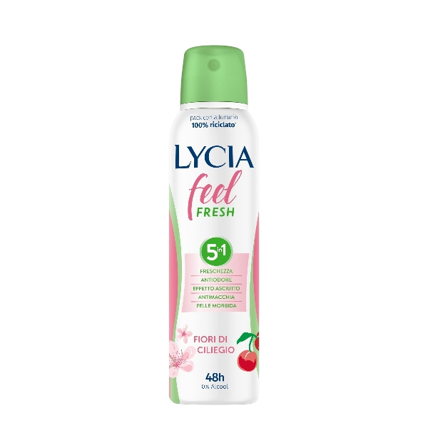 LYCIA DEO FEEL FRESH CHERRY BLOSSOM SPRAY 150 ML (12 in a box)