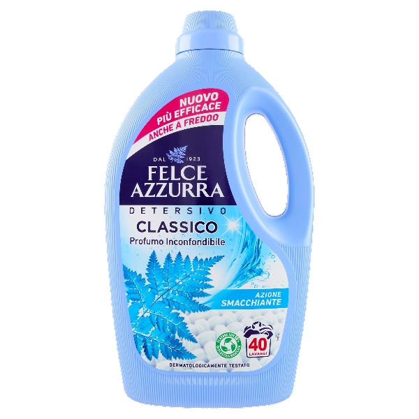 FELCE AZZURRA LAUNDRY DETERGENT CLASSIC 40 WASHES 1.59 LT (6 in a box)