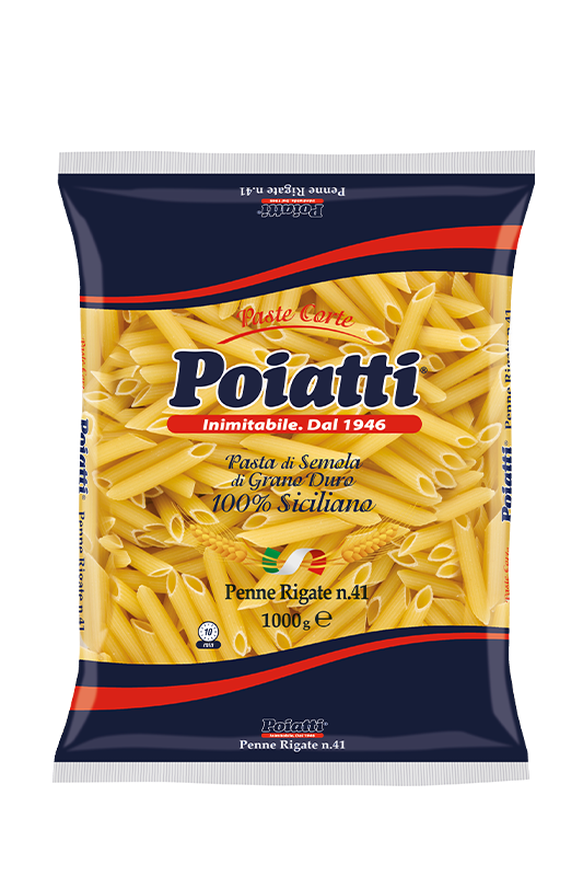 POIATTI PASTA DI SEMOLA PENNE RIGATE N.41 1 KG (12 in a box)