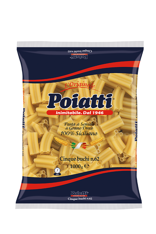 POIATTI PASTA DI SEMOLA CINQUE BUCHI N.62 1 KG (12 in a box)