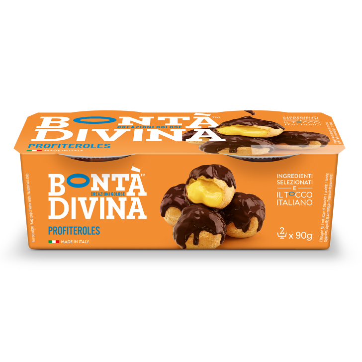 BONTA' DIVINA DESSERT PROFITEROLES X2 180 GR (4 in a box)