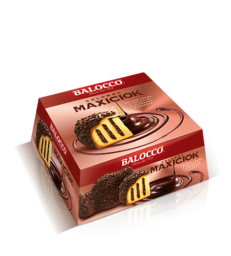 BALOCCO COLOMBA MAXICIOK DARK CHOCOLATE 750 GR (18 in a box)