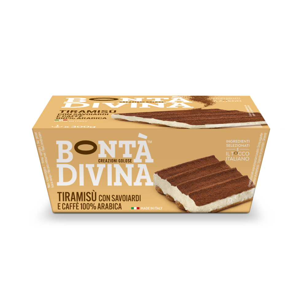 BONTA' DIVINA DESSERT TIRAMISU' COFFEE 300 GR (4 in a box)