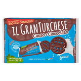 COLUSSI BISCOTTI GRAN TURCHESE COCOA AND CHOCOLATE X6 300 GR (12 in a box)