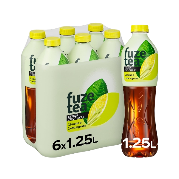 FUZETEA TEA LEMON SUGAR FREE PET 1.25 LT (6 IN A BOX)