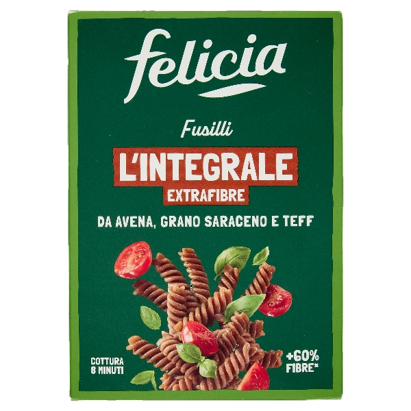 FELICIA PASTA GLUTEN FREE L'INTEGRALE EXTRAFIBRE FUSILLI 340 GR (14 IN A BOX)