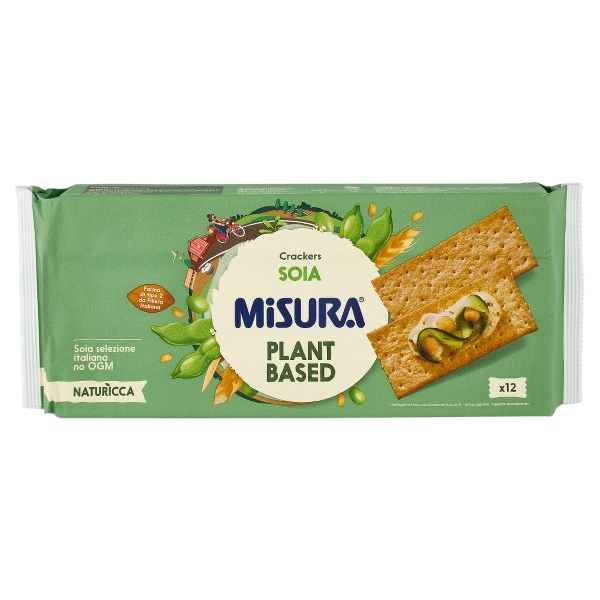 MISURA PLANT BASED CRACKERS SOY X12 400 GR (12 in a box)