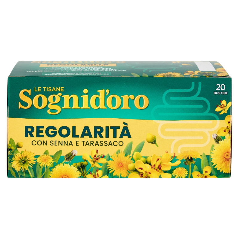 SOGNI D'ORO TEA REGULAR SENNA AND TARASSACO FILTERS X20 (12 in a box)