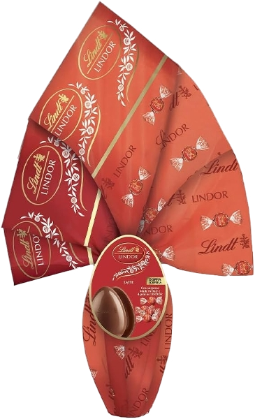 LINDT LINDOR LINDT LINDOR EASTER EGGS MILK CHOCOLATE 320 GR (12 in a box)