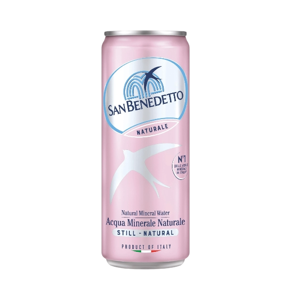 SAN BENEDETTO STILL WATER CANS 330 ML (24 in a box)