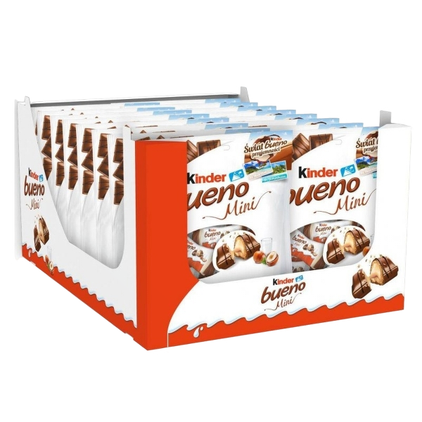 KINDER SNACK BARS MINI BUENO CHOCOLATE T20 108 GR (16 in a box)
