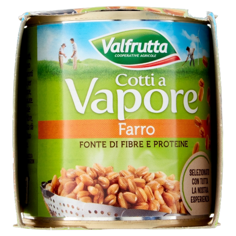 VALFRUTTA COTTO A VAPORE SPELT TIN 150 GR X3 (8 in a box)