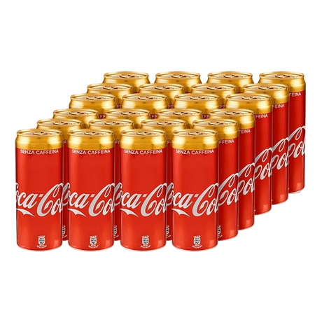 COCA COLA WITHOUT CAFFEINE CANS 330 ML (24 in a box)