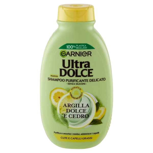 GARNIER ULTRA DOLCE SHAMPOO ARGILLA DOLCE E CEDRO OILY HAIR 250 ML (6 in a box)