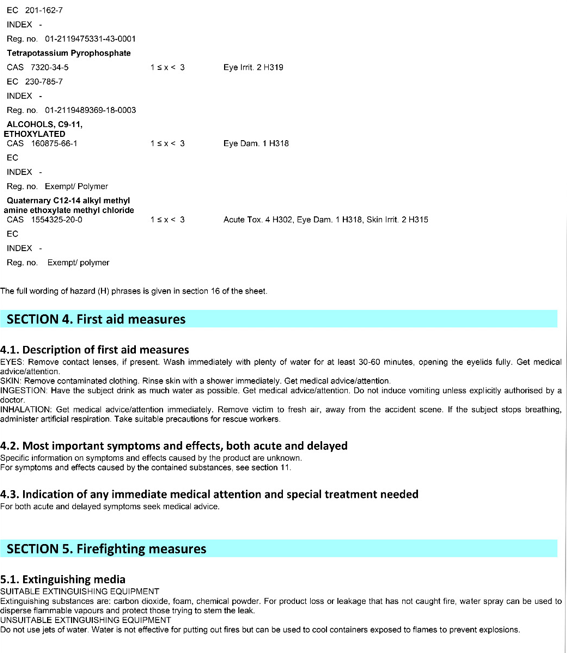 CHANTECLAIR DEGREASER MARSIGLIA REFILL 5 LT (1 in a box)