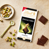LINDT EXCELLENCE CHOCOLATE BAR DARK PISTACHIO 100 GR (20 in a box)