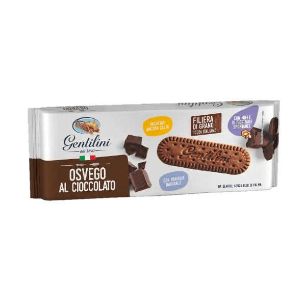GENTILINI BISCOTTI OSVEGO CHOCOLATE 250 GR (14 in a box)