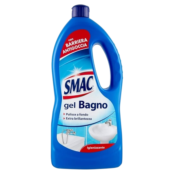 SMAC SANITIZING DETERGENT ANTISCALE BATHROOM GEL BAGNO 850 ML (12 in a box)