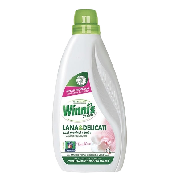 WINNI'S LAUNDRY DETERGENT WOOL & DELICATE PINK FLOWERS 15 WASHES 750 ML (12 in a box)