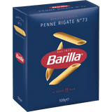 BARILLA PASTA DI SEMOLA PENNE RIGATE N.73 500 GR (12 in a box)