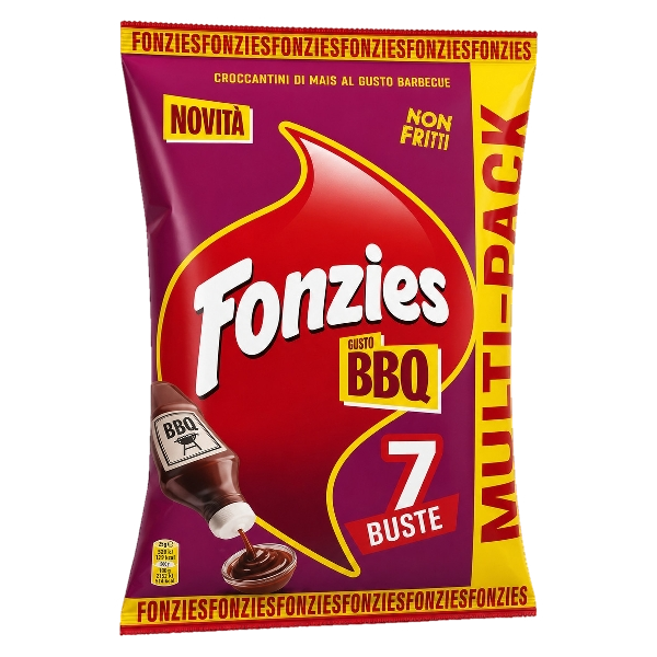 FONZIES CRISPS BBQ MULTIPACK X7 165 GR (16 in a box)