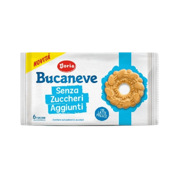 DORIA BISCOTTI BUCANEVE LOW SUGAR X6 263 GR (12 in a box)
