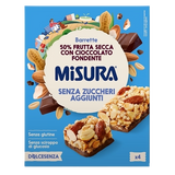 MISURA DOLCE SENZA SNACK BARS DARK CHOCOLATE 120 GR (10 in a box)