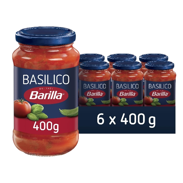 BARILLA PASTA SAUCE BASILICO 400 GR (6 in a box)