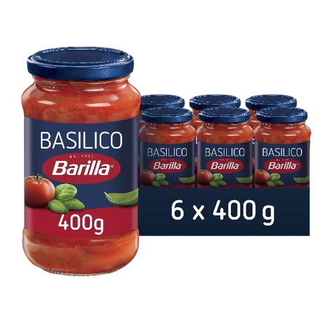 BARILLA PASTA SAUCE BASILICO 400 GR (6 in a box)