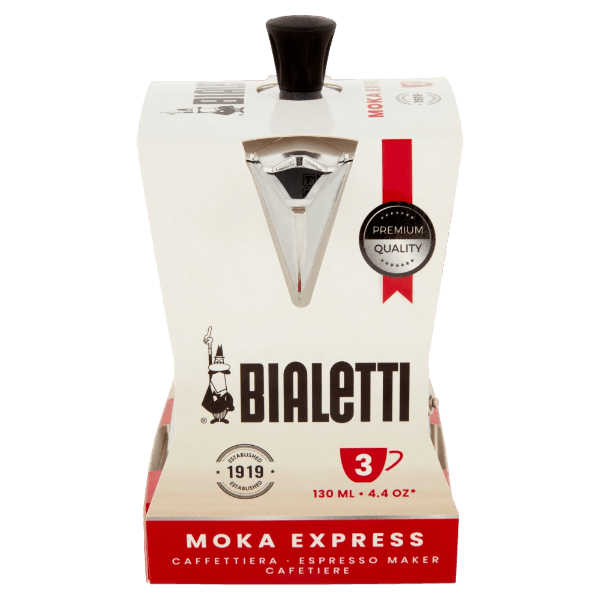 BIALETTI CAFFETTIERA MOKA EXPRESS - COFFEE MAKER MOKA 3 CUPS (6 in a box)