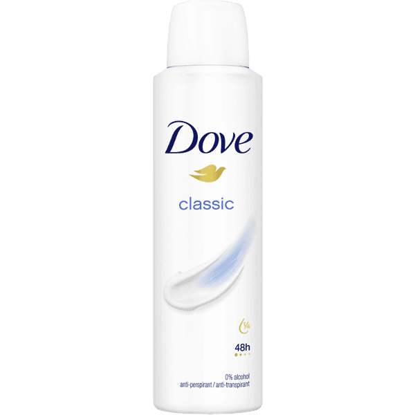 DOVE DEO CLASSIC 48H SPRAY 150 ML (6 in a box)