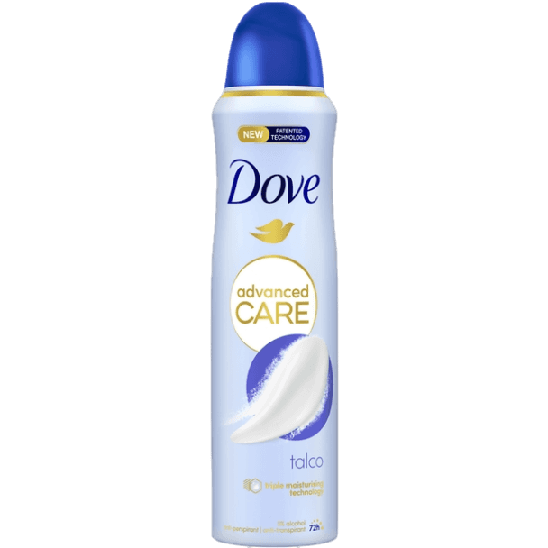 DOVE DEO ADVANCED CARE TALCO SPRAY 150 ML (6 in a box)