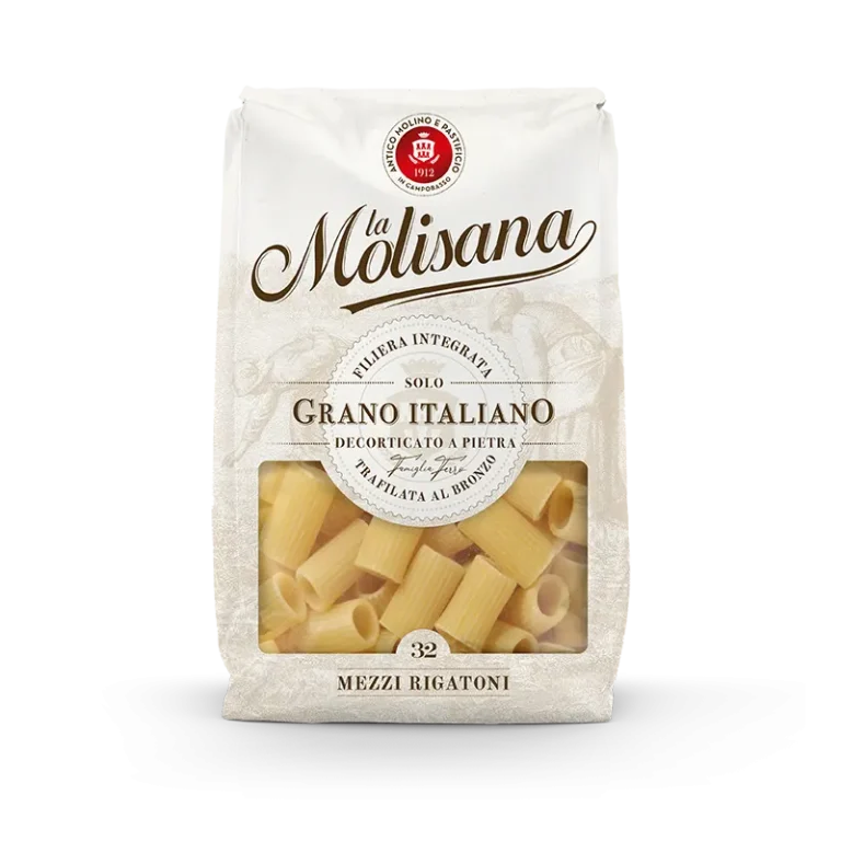 MOLISANA PASTA DI SEMOLA MEZZI RIGATONI N.32 500 GR (24 in a box)