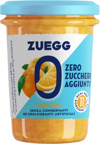 ZUEGG JAMS ZERO ADDED SUGAR ORANGES JAR 220 GR (8 in a box)