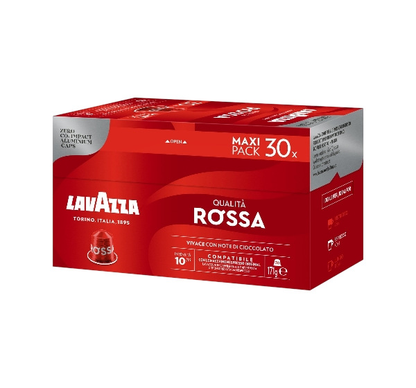 LAVAZZA COFFEE CAPSULES NESPRESSO QUALITA' ROSSA X30 171 GR (10 in a box)