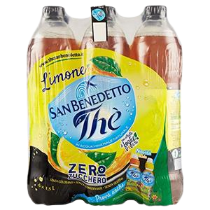 SAN BENEDETTO ZERO TEA LEMON PET 1.5 LT (6 in a box)