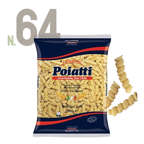POIATTI PASTA DI SEMOLA ROTOLINI N.64 1 KG (12 in a box)