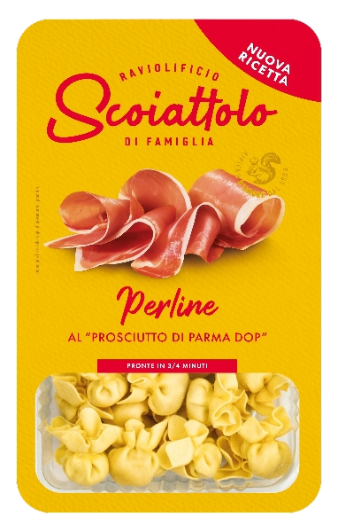 SCOIATTOLO STUFFED PASTA PERLINE WITH PROSCIUTTO DI PARMA D.O.P. 200 GR (6 in a box)