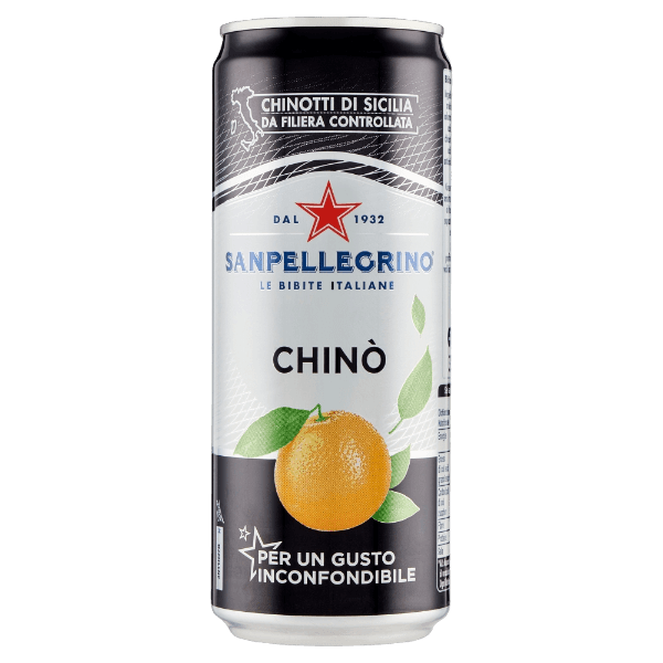 SAN PELLEGRINO CHINO' CHINOTTO CANS 330 ML (24 in a box)
